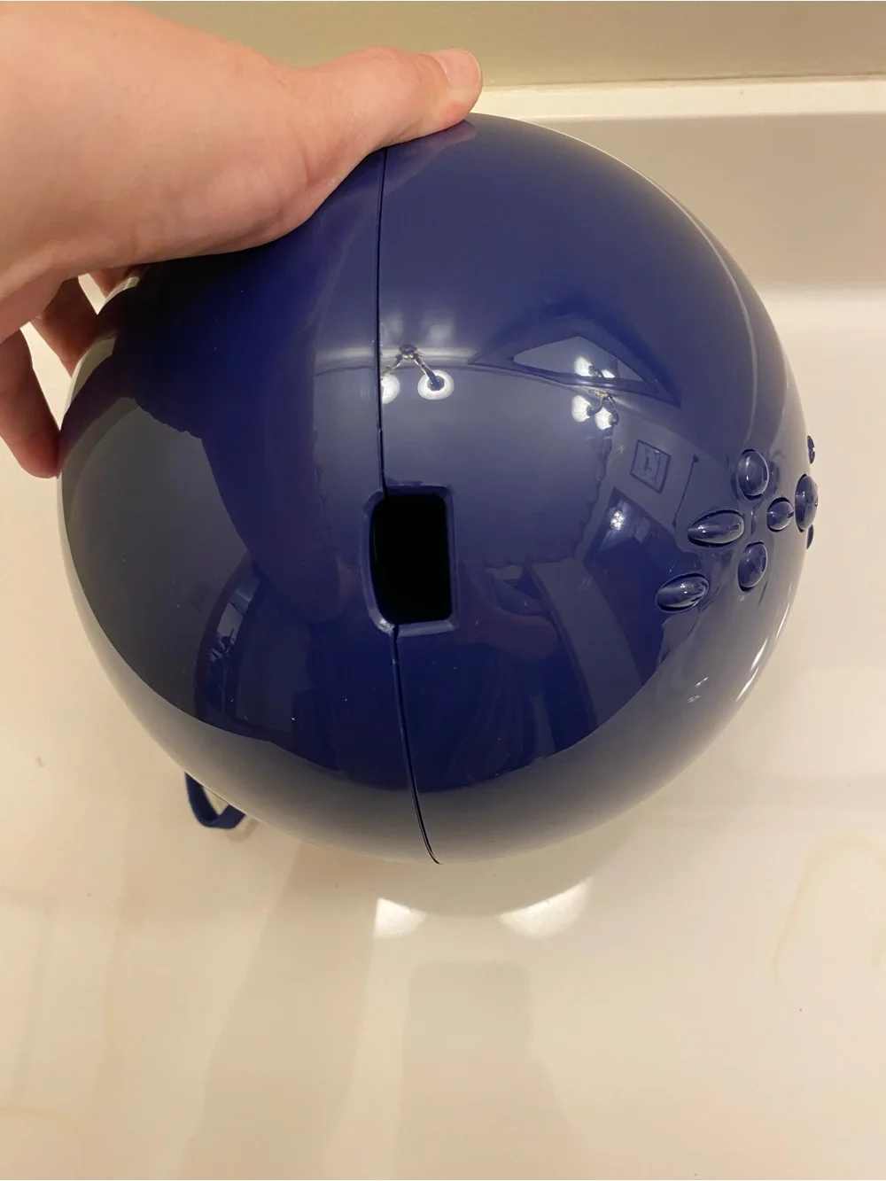 Nintendo Wii Bowling Ball Blue Controller with Wrist Strap